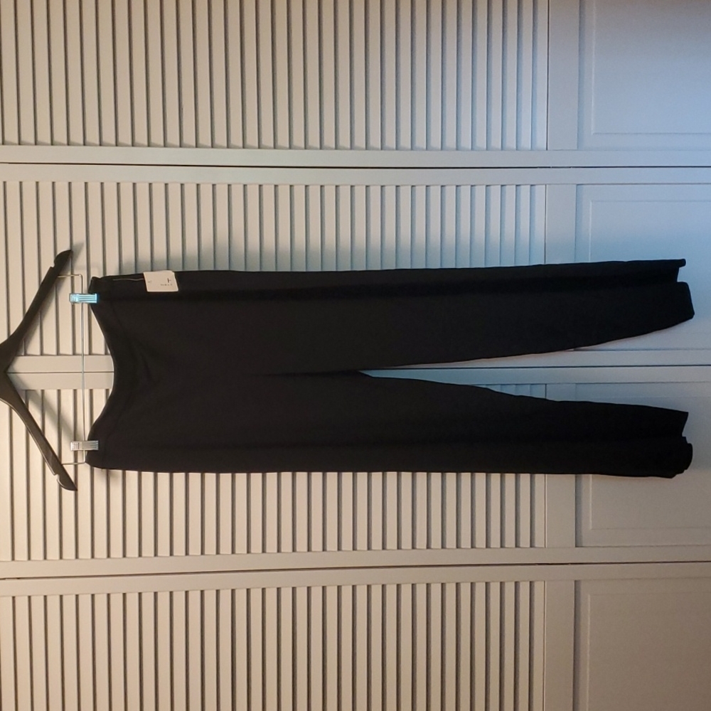 HALSTON Dress Pants, Poly Crepe, Black, S, NWT